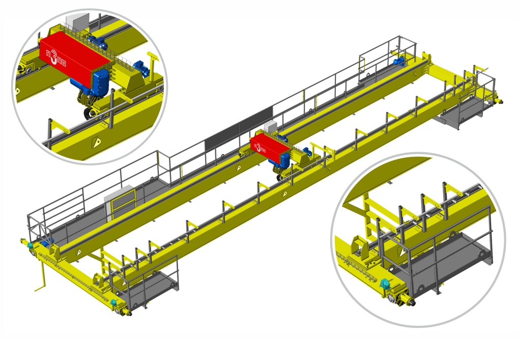 модель двухбалочного крана